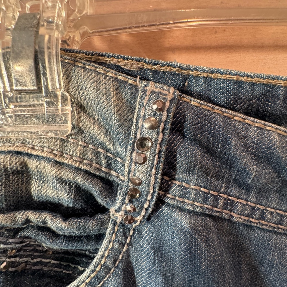 Code Bleu Indigo Buttoned Jeans Size 8 - image 8